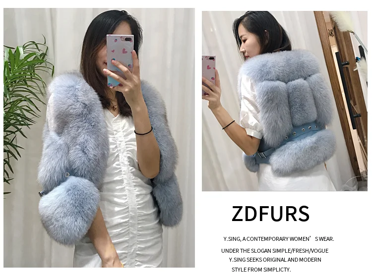 ZDFURS* из натурального меха лисы жилет короткий без рукавов Vestwoman зимние теплые натуральный меховой жилет натуральным лисьим мехом Меховая куртка лисий мех пальто