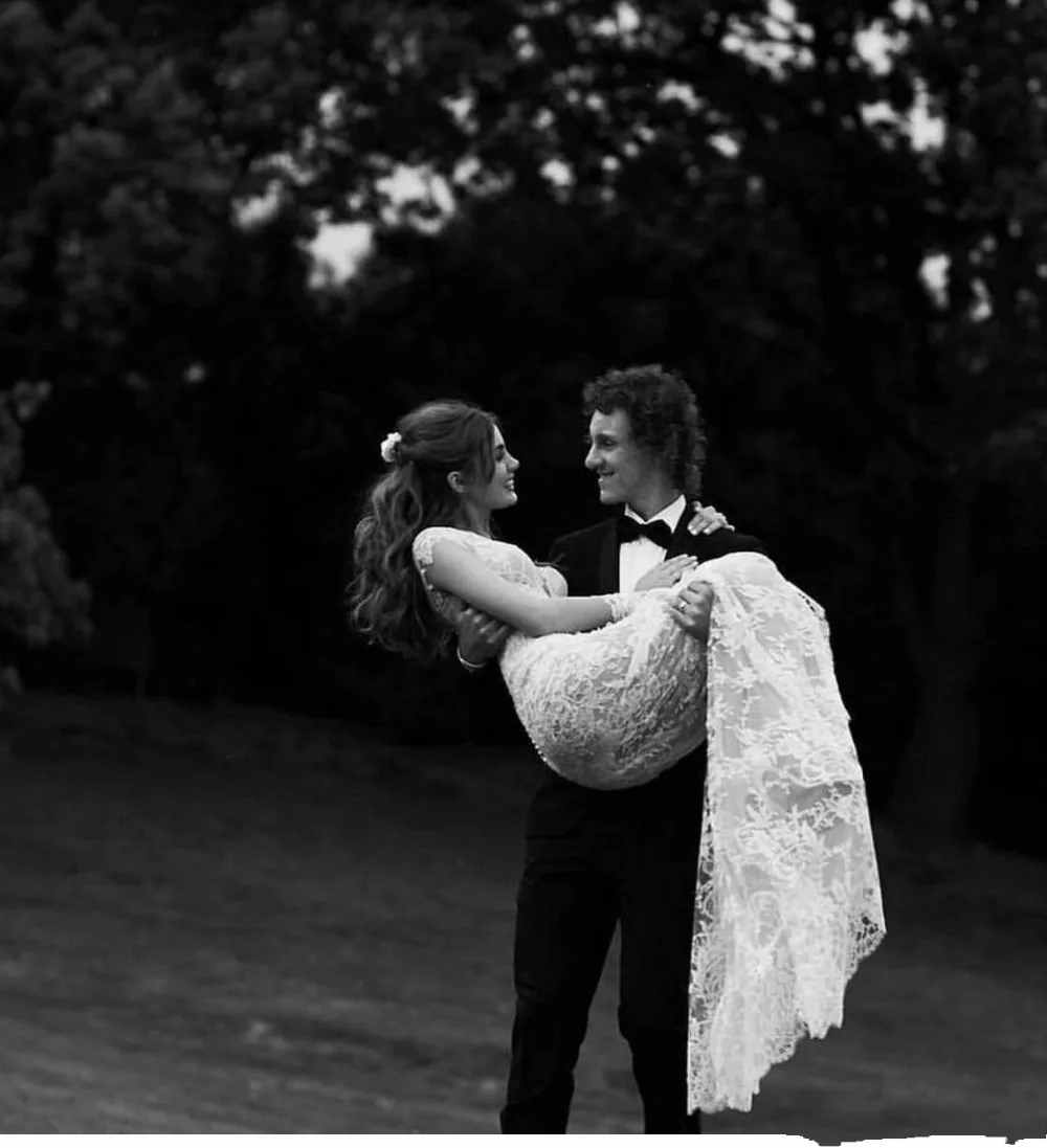 Кружевное свадебное платье-русалка в стиле бохо привлекательное кружевное