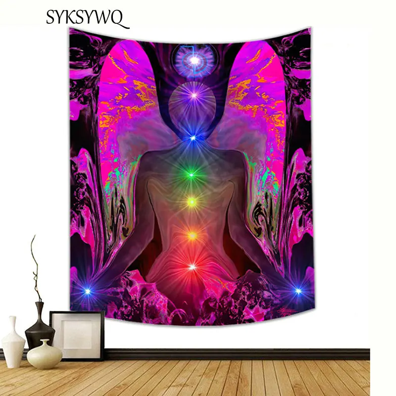 

Угол Будды медитация гобелен йога коврик психоделический гобелен Прямая поставка Мандала чакра настенное одеяло
