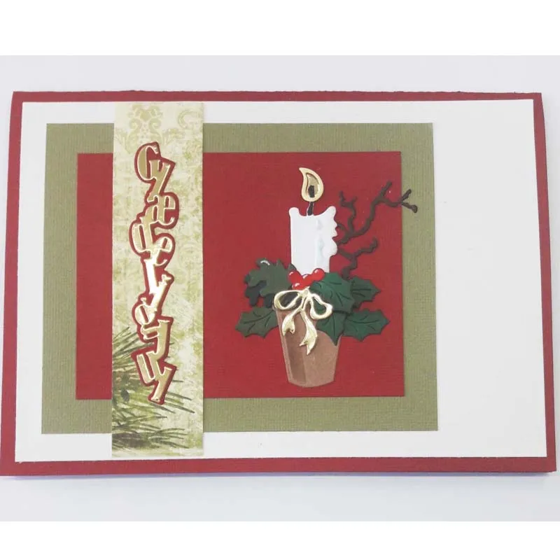 Металлические штампы датские Счастливого Рождества штампованные формы для