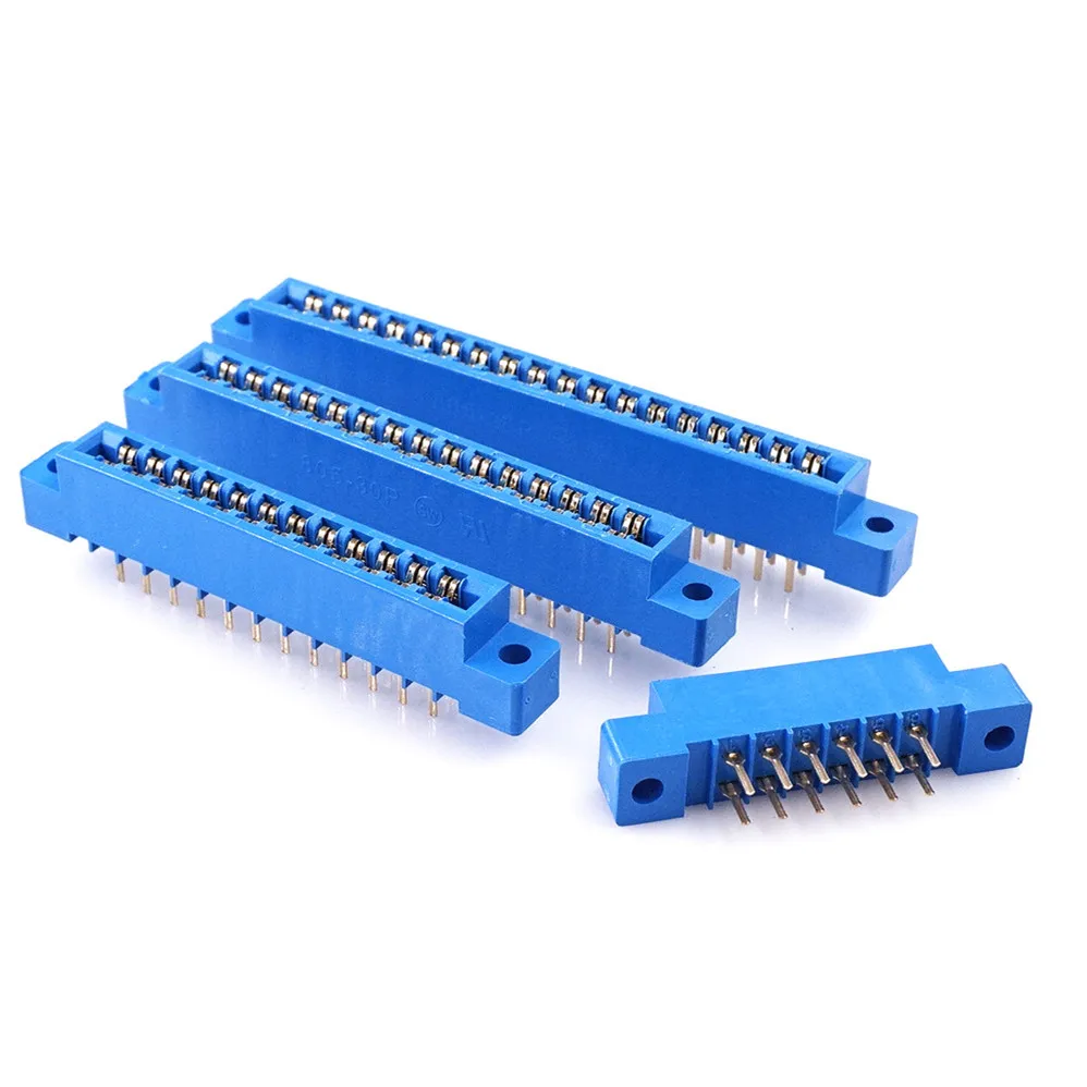 10 шт. фланец 805 разъем 3 96 мм Шаг 8 12 16 20 24 30 36 44 56 72 Pin PCB Золотой прорезь для пальца