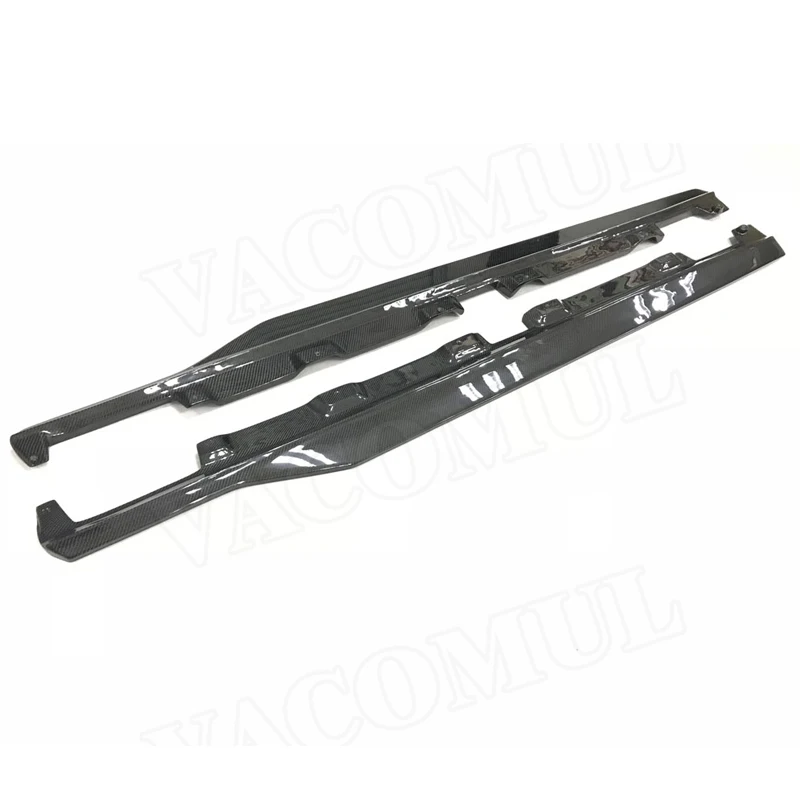 Автомобильные боковые юбки из углеродного волокна комплект фартуков для Mercedes Benz