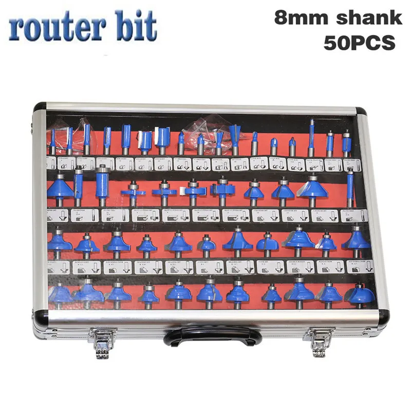 Высокое качество 50 шт./компл. 8 мм хвостовик деревообработки обрезки гравировки