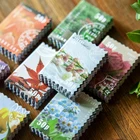 50 шт.пакет Винтаж завод цветок печать Бумага Стикеры посылка DIY Дневник этикетка для украшения Стикеры альбом Скрапбукинг