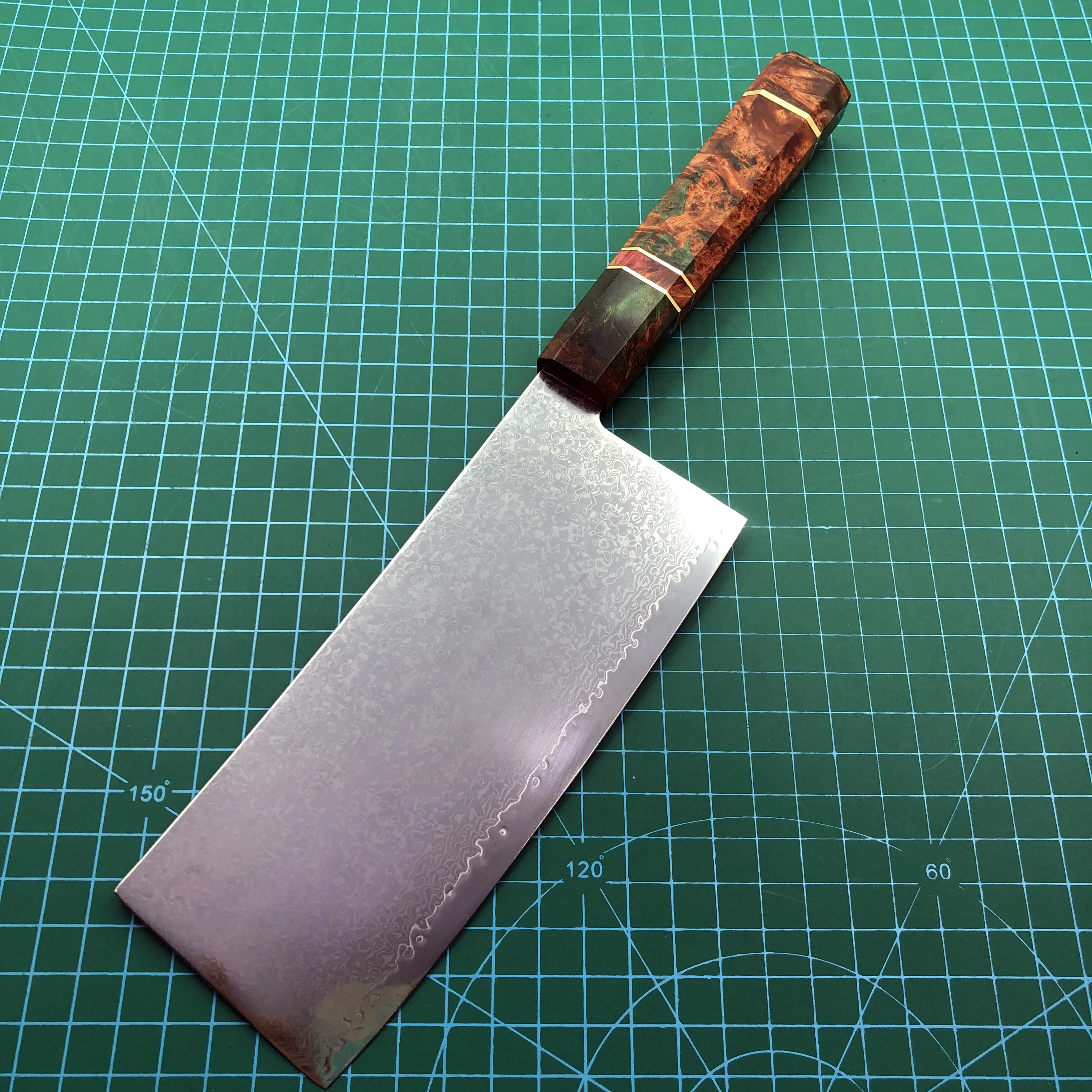 

New 6.5-Inch Damascus VG10 Steel Sheet Stabilized Wooden Handle Chef Cutting Vegetables And Meat Slices Knife