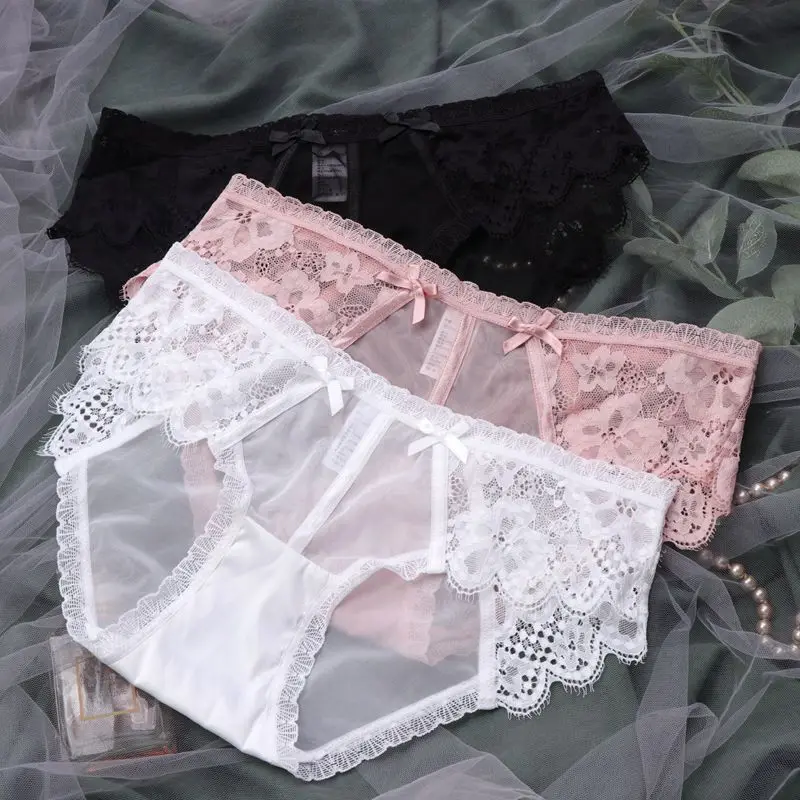 Модное кружевное Прозрачное нижнее белье женские дышащие стринги бразильские