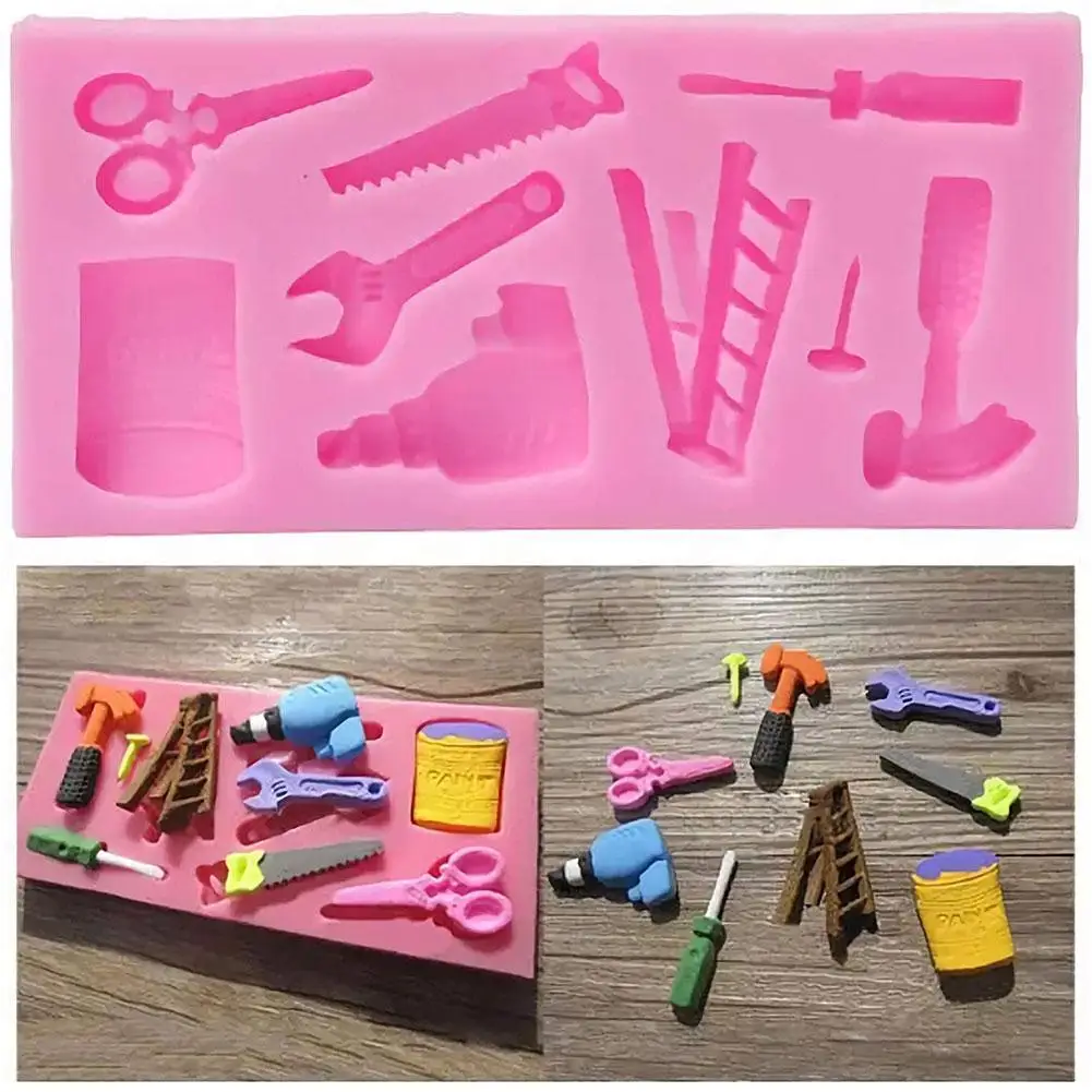 

Silicone Mold Repair Tool Paste Chocolate Fondant Cake Decorating Party Drills Scissor Candy Cupcake Tools Wrench Molds Mol Y1Z4