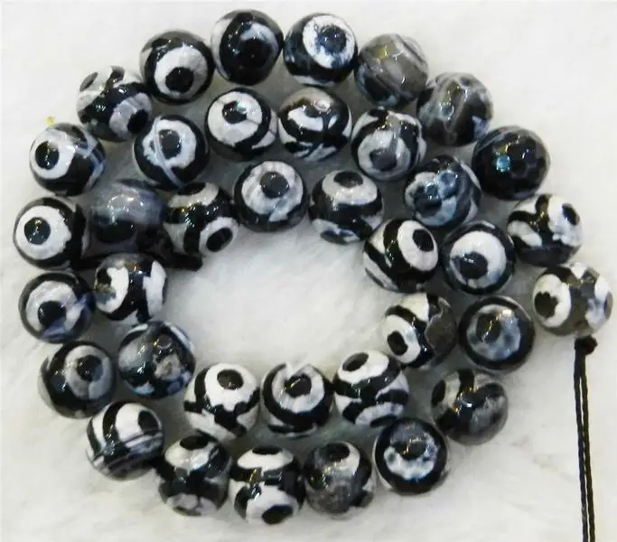

Редкие 10 мм глаза мечты Агат Оникс драгоценный камень круглые свободные бусины 15 "AAA