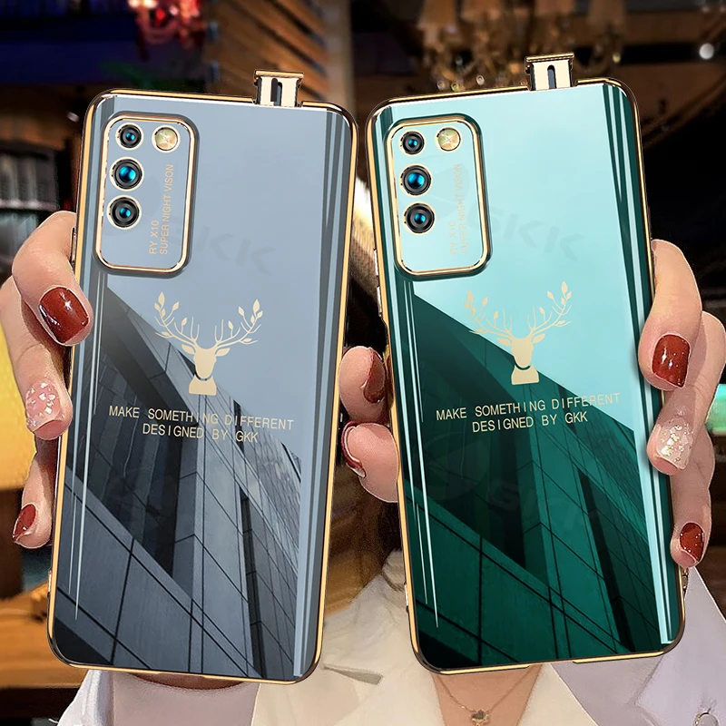 Роскошный мягкий чехол с покрытием для Huawei Honor 9X Pro X10 20 Nova 5T противоударный