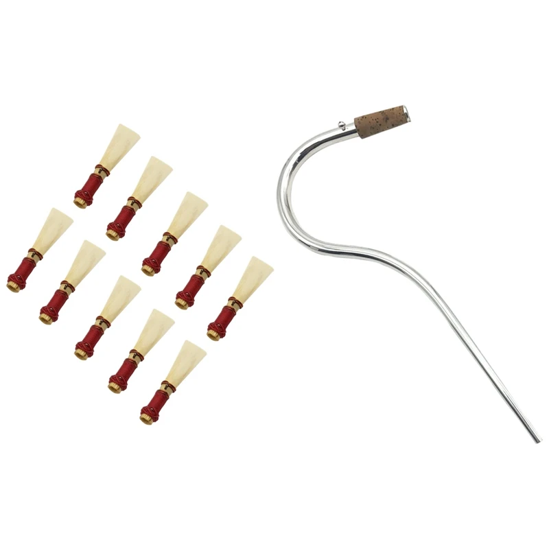 11 шт. аксессуары для музыкальных инструментов: 10 Тростников Bassoon и 1 металлический