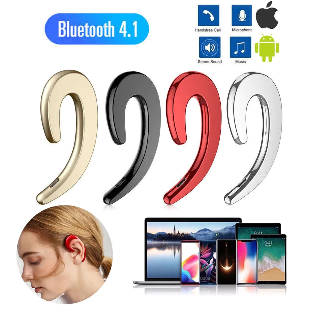 

Sports Earphone Universal Bone Conduction Wireless Bluetooth 4.2 Stereo Headset For Laptop Tablet For Xiaomi For Iphone 7 8 X