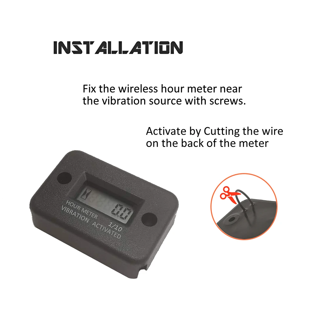 Универсальный IP68 ЖК дисплей Беспроводной тач обслуживание счетчика Тахометр для