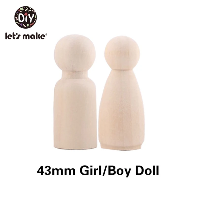 43mm boy girl 100 шт(35 мм, 43 мм, 55 мм, 65 мм) деревянные колышки для кукол ручной работы DIY деревянная пустая домашняя декоративная кукла для девочек и мальчиков незавершенные мини деревянные куклы - Цвет: 43mm boy girl