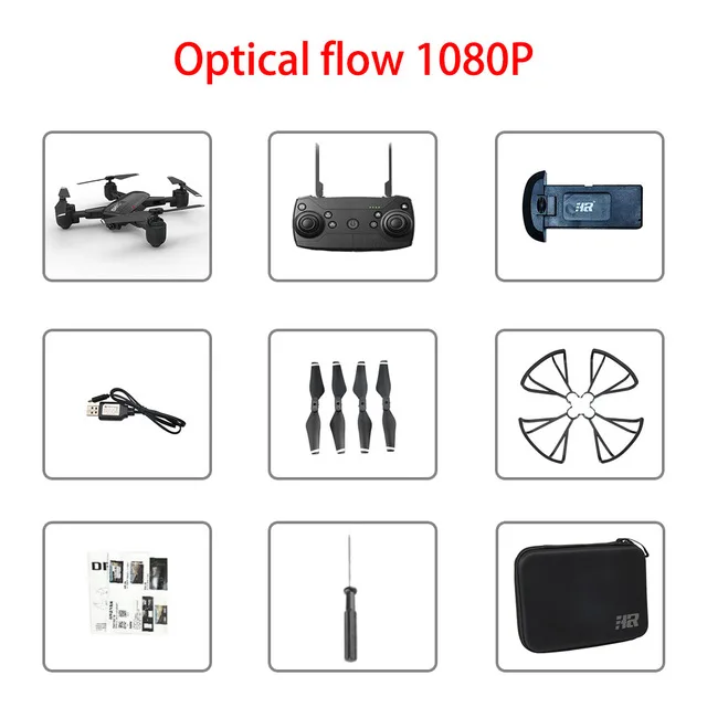 Optical flow 1080 H1 Дрон gps Дрон HD 1080P Смарт точное позиционирование возврат жестов фото Wi-Fi передача Rc вертолет Дрон камера - Цвет: Optical flow 1080