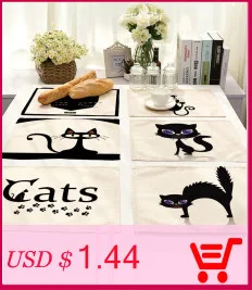 1 шт. карта мира узор кухонные столовые приборы обеденный стол коврик чайная подставка хлопок белье коврик чаша чашки коврики 42*32 см домашний декор MAP0001