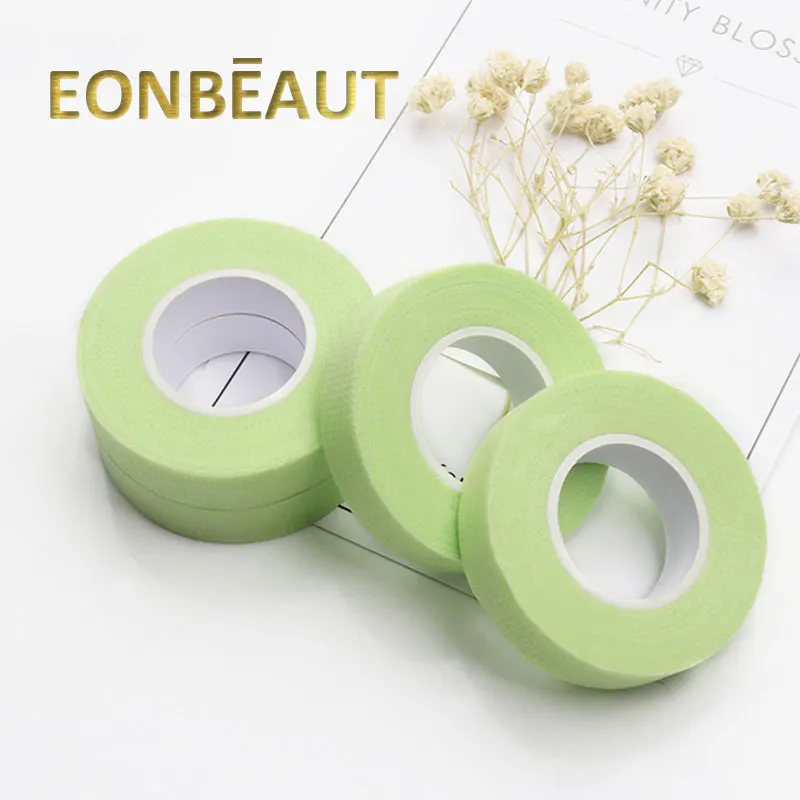 

24 Rolls Eyelash Extension Tape Eyelet Grafting Eyelash Isolation Belt Breathable Comfortable Sensitive Resistance Green Eye Pad