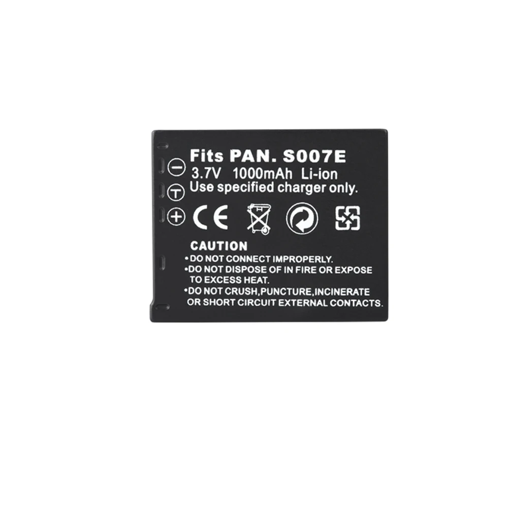 Зарядное устройство CGAS007 для Panasonic Lumix DMC TZ50 TZ15 TZ5 TZ1 TZ2 TZ3 TZ4 Аккумулятор камеры CGA S007