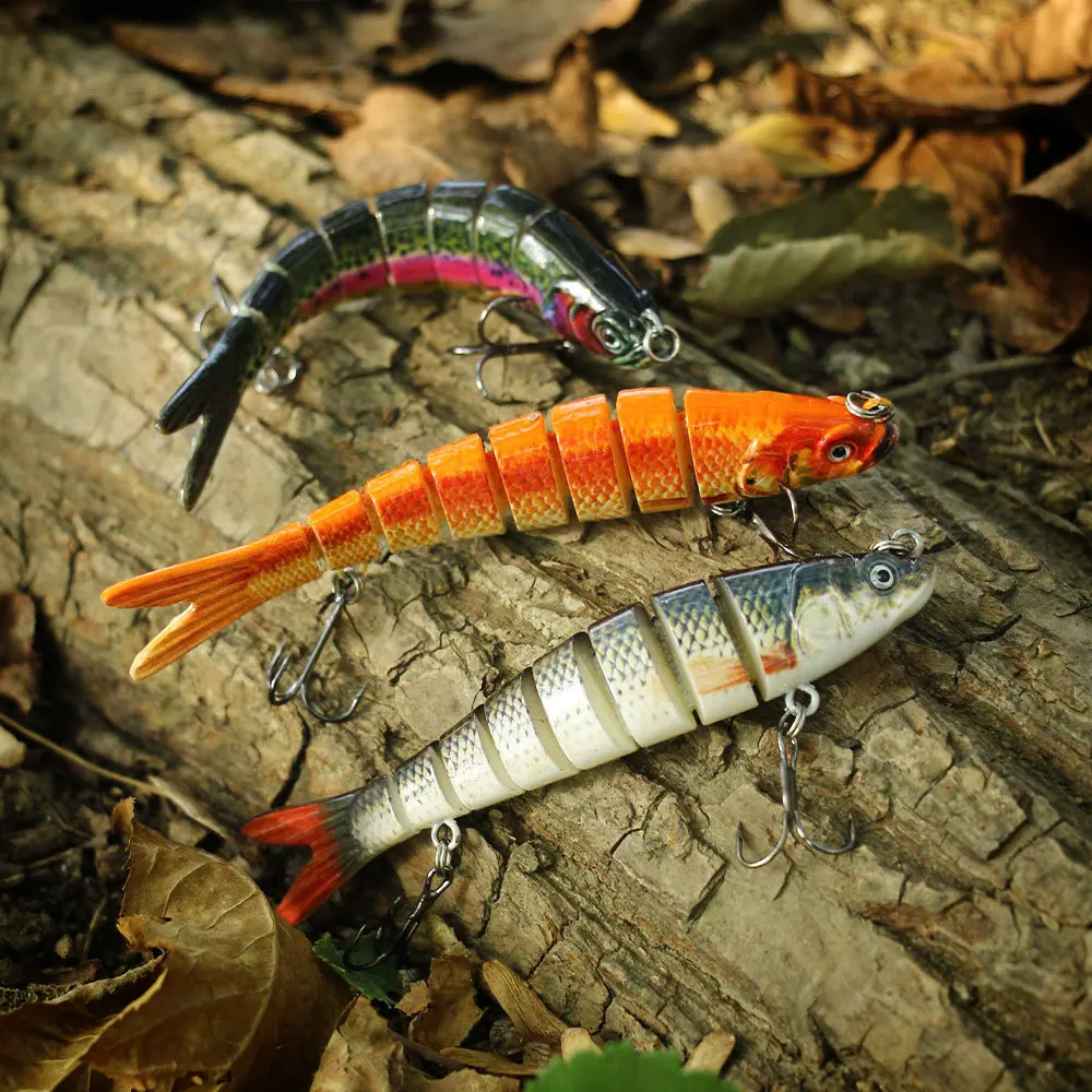 

Pike Sinking Wobblers Fishing Lures Multi Jointed Swimbait 8 Segment Hard 10cm 11.4g Carp Sinking Artificial Bait For Fishing