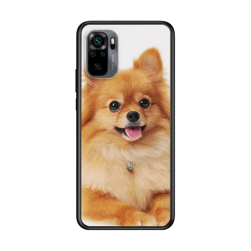 

Cute Pomeranian dogs for Xiaomi Redmi Note 10 10S 9 9T 9S 9Pro Max 8T 8Pro 8 7 6 5 Pro 5A 4X 4 Soft Black Phone Case