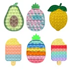 121 стильная забавная пузырьковая игра, фиджет-игрушка, радужные животные, пуш-пузырьки, сенсорные игрушки для взрослых, детей, интерактивная игра времени