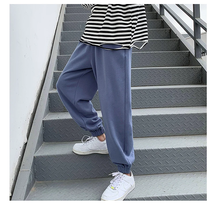 

Male Vintage Hip Hop Cotton Trousers 5Xl Men 5 Colors Streetwear Solid Black Joggers Pants 2021 Mens Japan Sweatpants