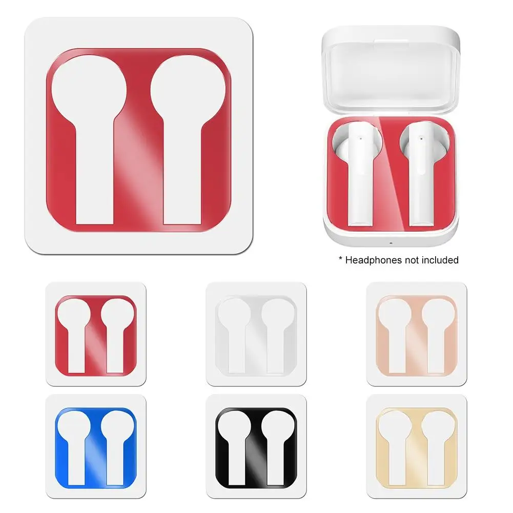 Чехол для хранения наушников с Bluetooth пылезащитная цветная наклейка Xiaomi Air 2