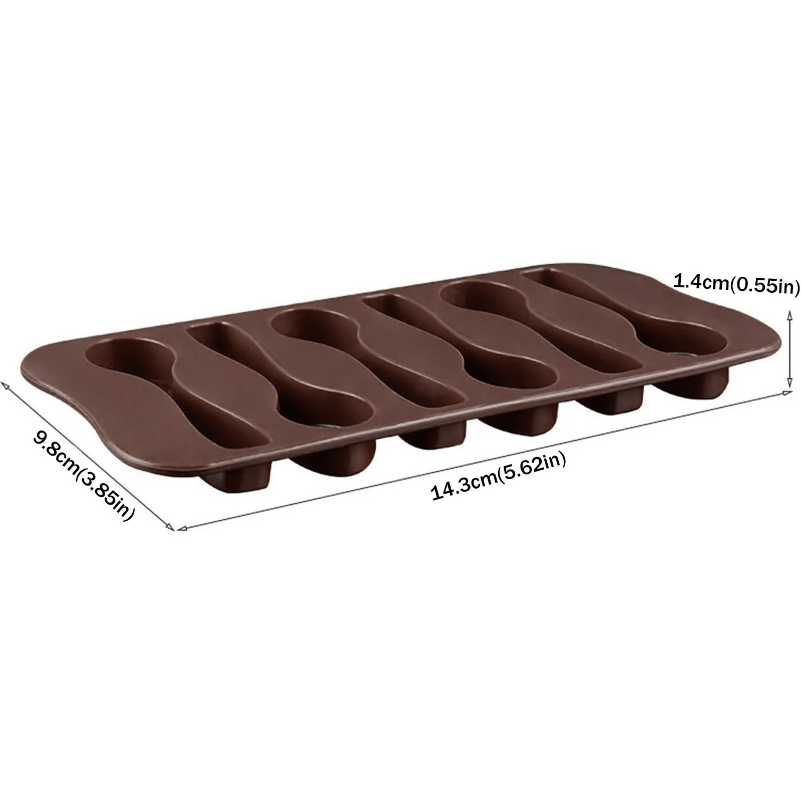 

Easter Heat Resistant Flexible Demold 6Cavity Spoon Shape Mould Sphere Silicone Mold Baking Mold for Making Chocolate Cake Jelly