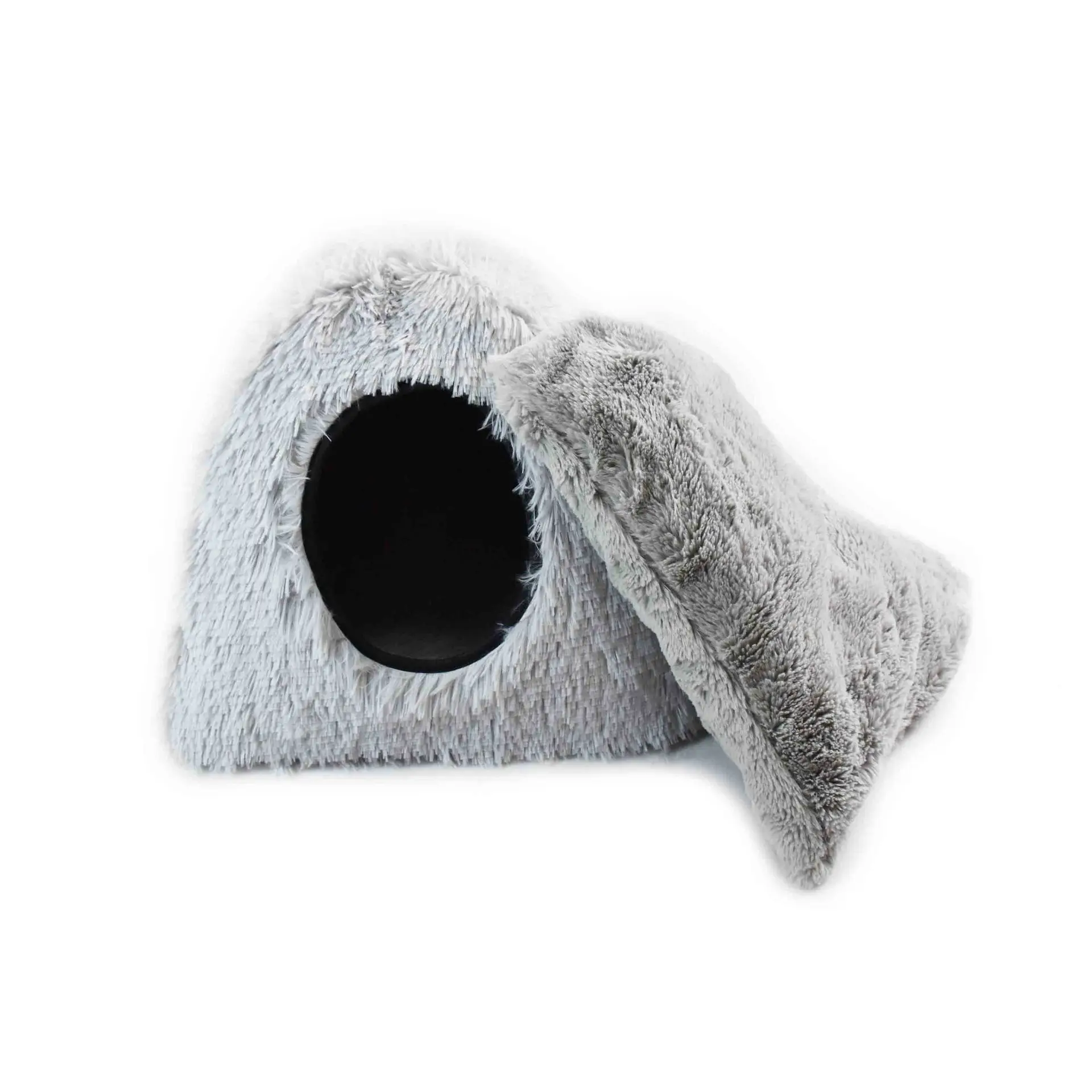 Пушистый домик для домашних животных 5 размеров двусторонняя кровать собак и