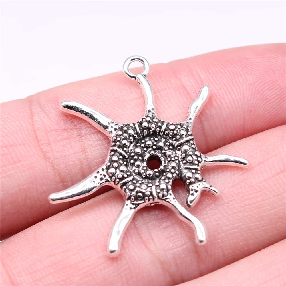 

6pcs 32x30mm Pendant Aquatic Creatures Sea Animal Charm Pendants For Jewelry Making Sea Creature Charms