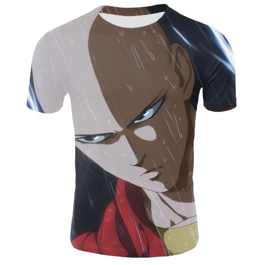 Новинка лета 2020 мужская и женская футболка 3D принт Аниме One Punch Man толстовка модная
