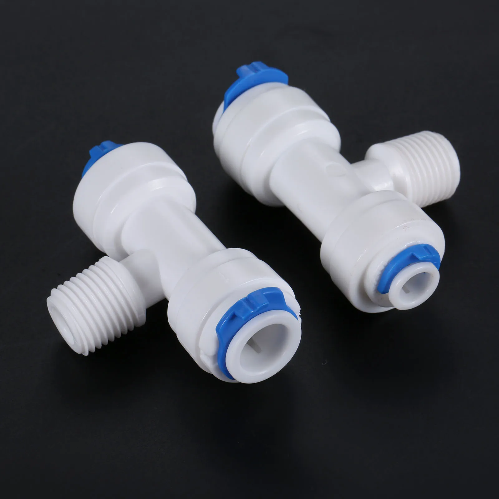 Т-образный тройник 1/4 3/8 OD BSP Male Therad пластмассовая муфта фитинги для водопроводной