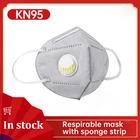 KN95 FFP2 FFP3 маска для лица анти PM2.5 Пылезащитная маска с клапаном из активированного угля без подклада корабль шесть слоев защиты