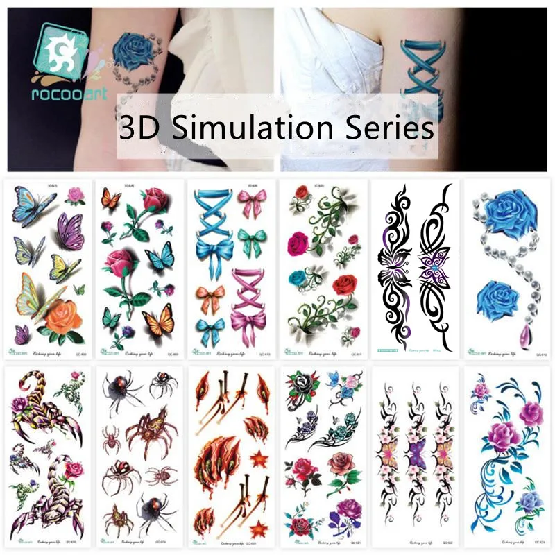 Красивые 3D дизайн с бабочками и цветами Arm переводятся помощью воды