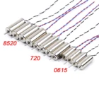 4 шт.лот 0615  720  8520 двигатель без сердечника DC3.7V  DC3.8V для FPV микро Крытый Вертолет Самолет робот DIY микро крошечный