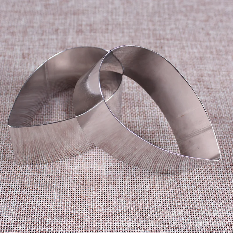 Набор из 4 колец для Мусса в форме капли воды нержавеющей стали|bakeware tools|mousse ringring