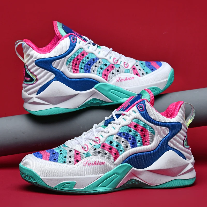

Spring Fashion Basketball Shoes High Quality Boy Street Sport Shoes Men Trainers Outdoor Comfortable Designer Couple Basketball