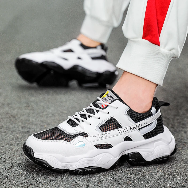 

spring sports sneaker Fashionable Fashion man men de s knitting sale casual fashion 39 2020 chunky summer zapatos walking solid
