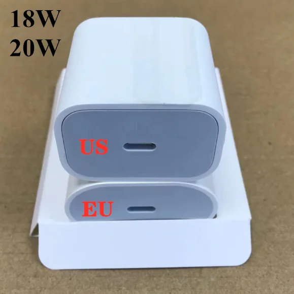 

50pcs/lot 18W 20W PD USB Type C Charger Adapter For iP 11 Pro XR X XS Max 8 Plus For with Retail box