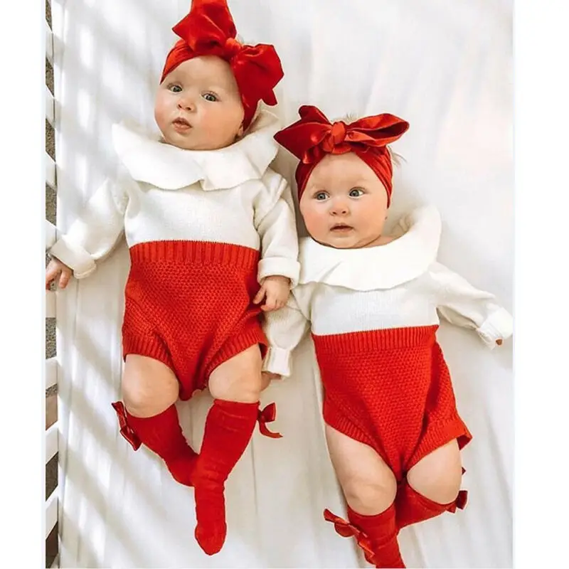 Шерстяная Одежда для новорожденных девочек Комбинезон с длинными рукавами