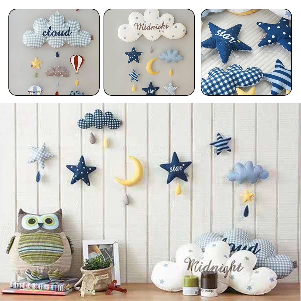 Украшение для детской комнаты облака астронавт Сделай Сам настенная вешалка