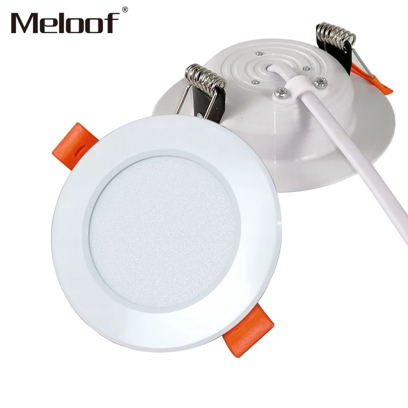 Белый Светодиодный точечный светильник встраиваемый алюминиевый комнатный