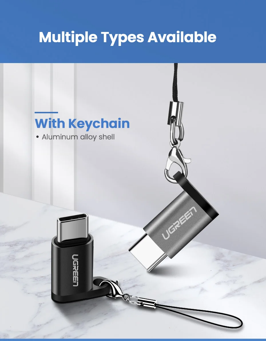 Ugreen usb c зарядное устройство usb type c штекер micro usb Женский адаптер зарядный кабель конвертер для samsung huawei xiaomi otg Android