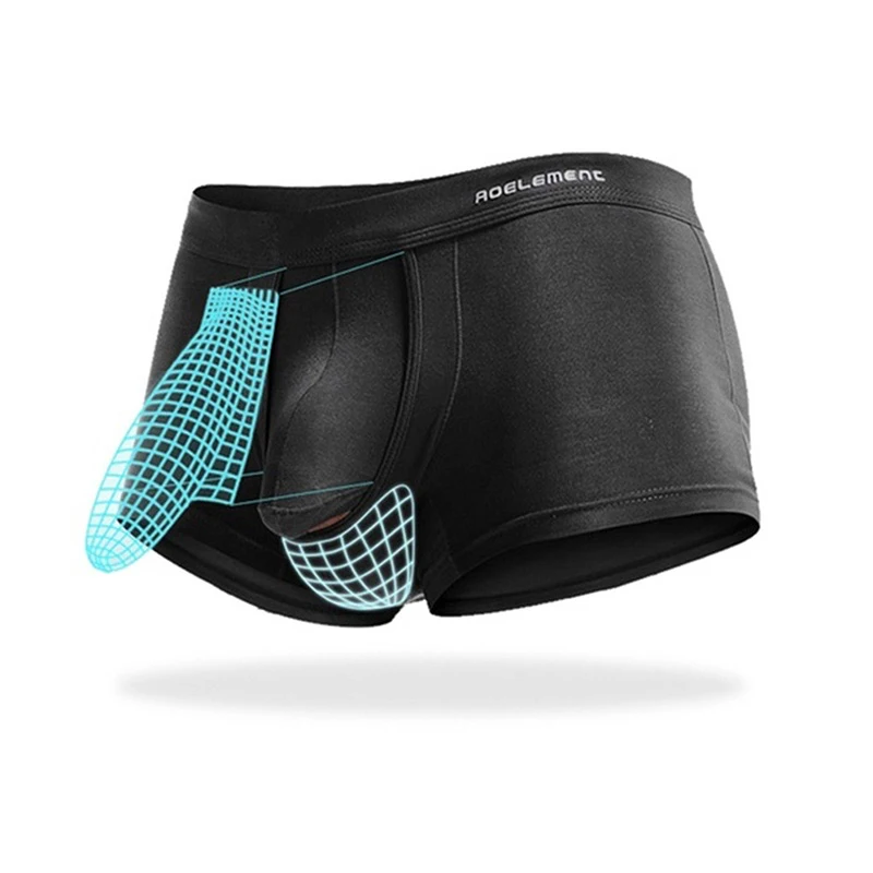 

Сексуальное мужское дышащее нижнее белье, трусы с разделением пуль, физиологическое нижнее белье, боксеры из модала с U-образной выпуклость...