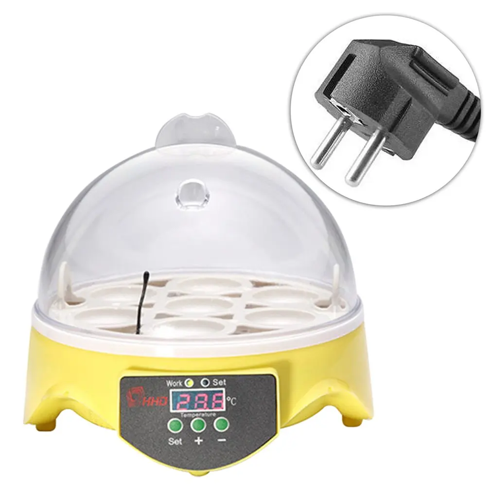 

Mini Digital 7 Eggs Incubator Smart Temperature Control Farm Duck Chicken Hatcher