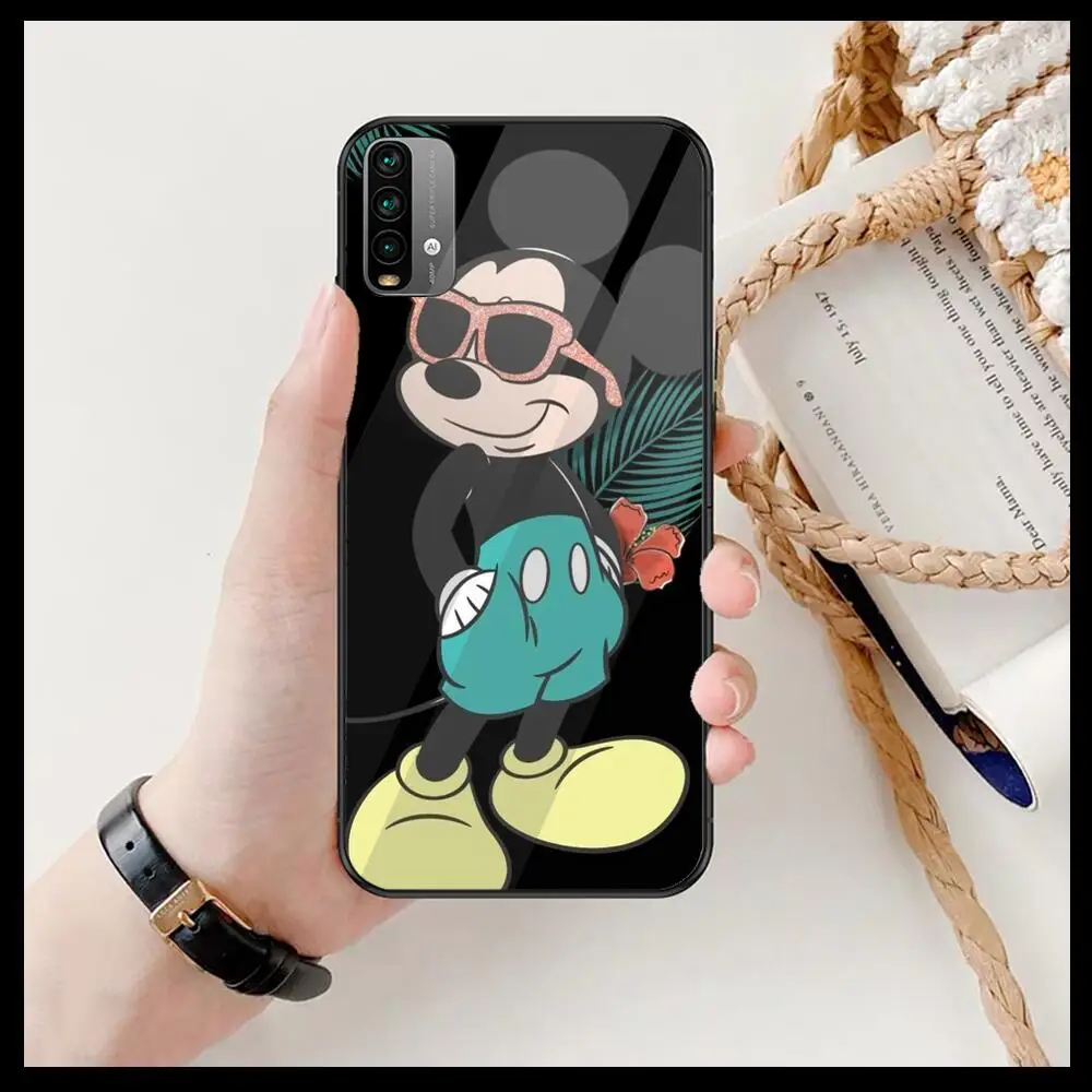 

Funny Interesting Disney Mouse Mickey Phone Case For XiaoMi Redmi 11lite ultra 9 8A 7A 6 A Pro T 5G K40 Anime Black Cover Silico