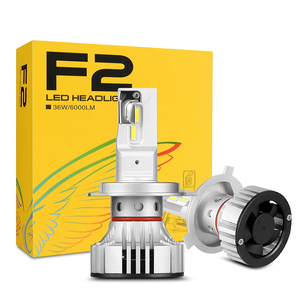 F2 H4 фар автомобиля H7 светодиодный H8/H11 HB3/9005 HB4/9006 H1 H3 9012 H13 9004 9007 72 Вт 12000lm Авто лампы
