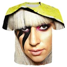 Новейшая футболка певица-songwriter Леди Гага с 3d принтом для мужчин и женщин, Повседневная модная уличная одежда с коротким рукавом в стиле Харадзюку, хип-хоп