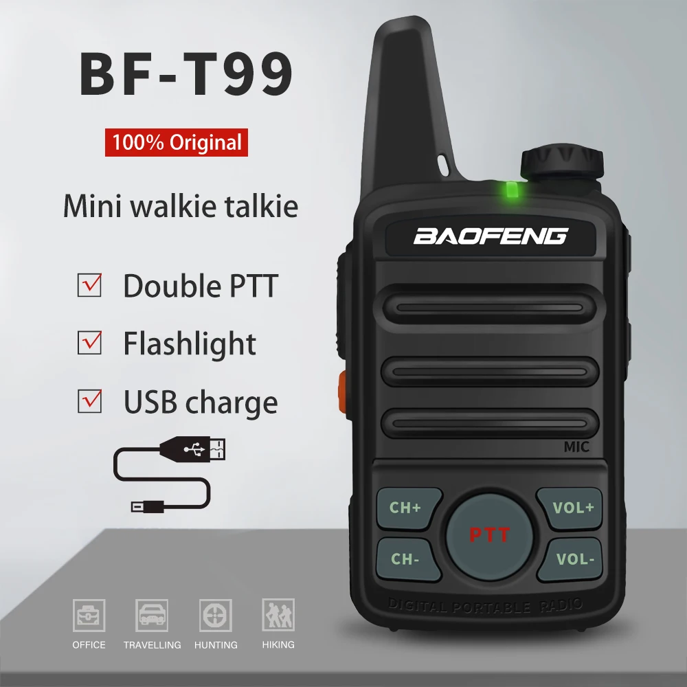 BAOFENG BF T99 мини рация для детей Модернизированная T1 UHF Ham Радио bft1 HF трансивер bf t1 Woki