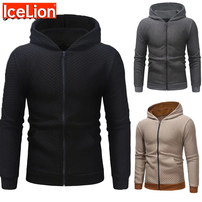 

IceLion 2021 Hoodies Men Solid Color Men's Sweatshirts Long Sleevemen Clothing Sportswear Fitness Casual Hoody Streetwear Hoody