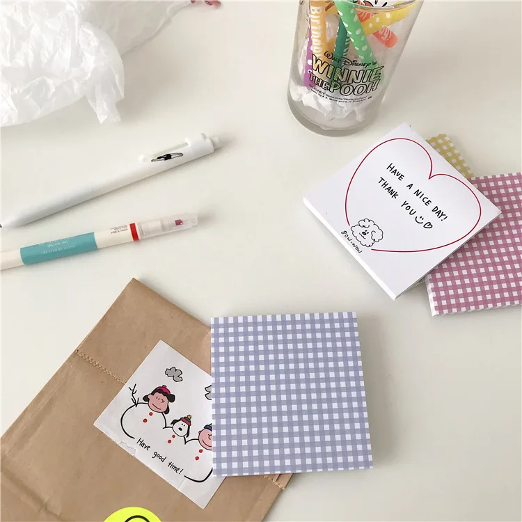 50 страниц каждый 6 видов ярких цветов плед post-it note DIY Скрапбукинг материал Примечание сообщение сетки шаблон